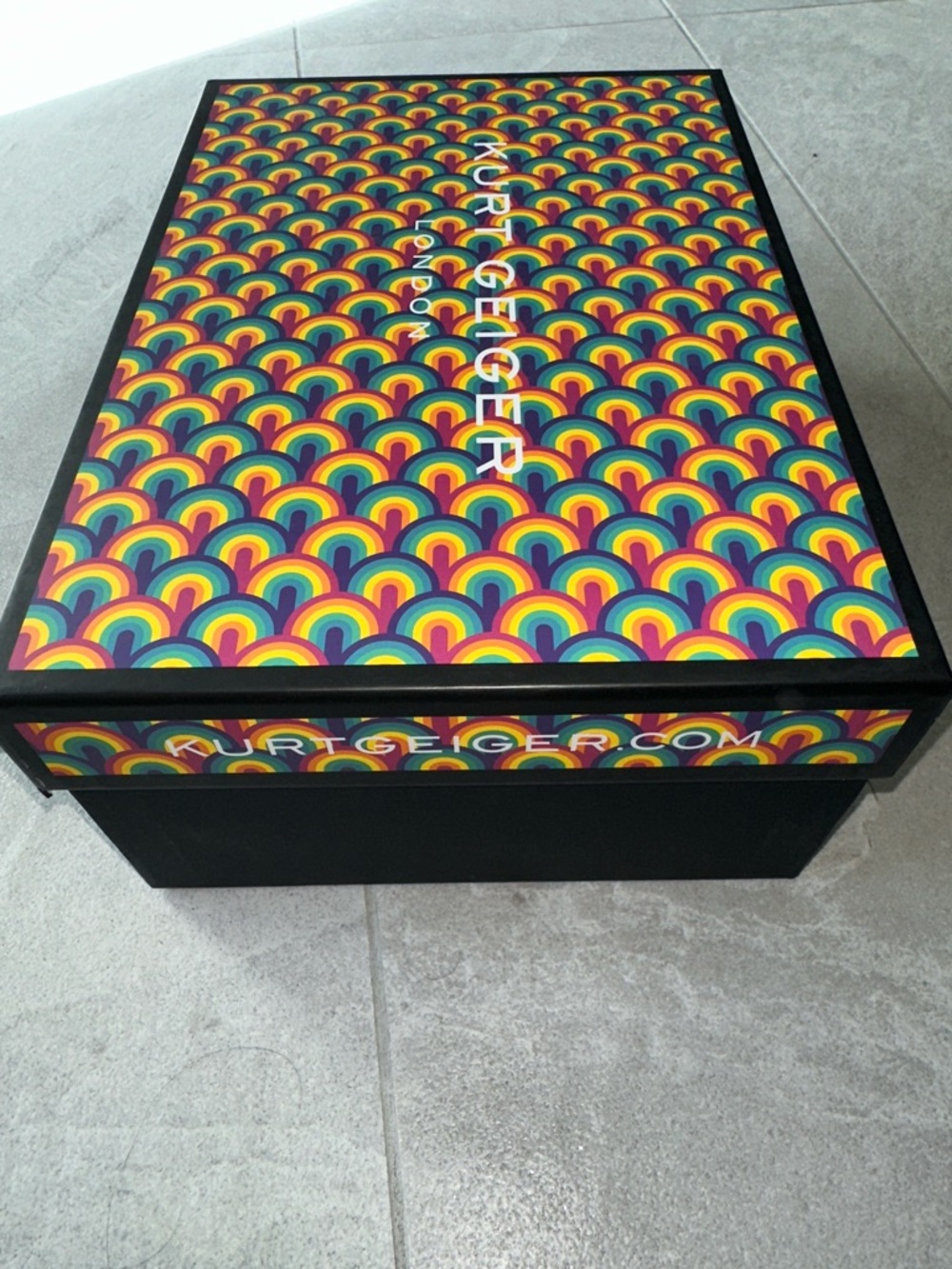 Kurt Geiger Multicolor Rainbow Pattern Decorative Box - Picture 4 of 7